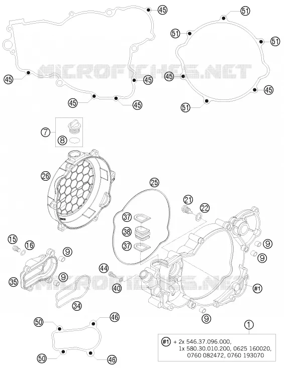 CARTER EMBRAYAGE KTM MOTO 300 2010 EXC  300 EXC