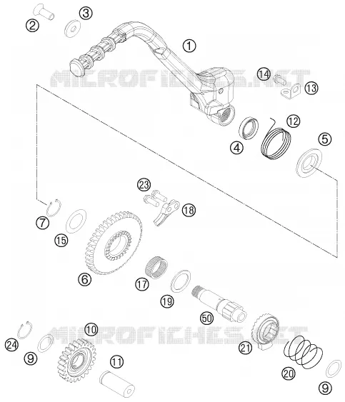 KICK KTM MOTO 450 2013 EXC  450 EXC