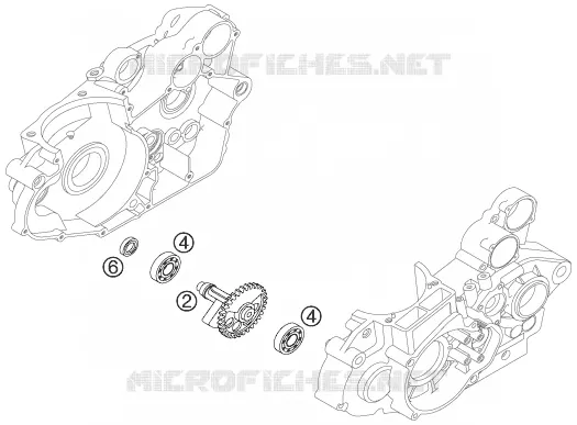 ARBRE D'EQUILIBRAGE KTM MOTO 450 2007 EXC  450 EXC