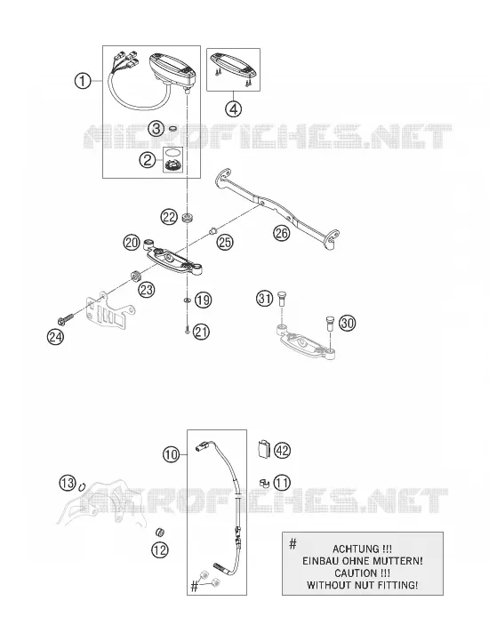 CONTACTEUR A CLE KTM MOTO 200 2007 EXC  200 EXC