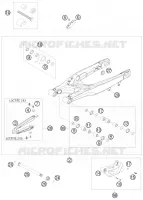 BRAS OSCILLANT  pour KTM SX-F 2010