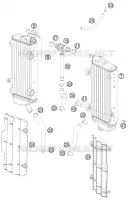 CIRCUIT DE REFROIDISSEMENT pour KTM SX-F 2010