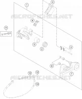 ETRIER DE FREIN AR pour KTM SX-F 2010