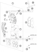 ETRIER DE FREIN AVANT pour KTM SX-F 2010