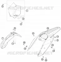 PLASTIQUES pour KTM SX-F 2010