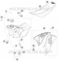 RESERVOIR / SELLE pour KTM SX-F 2010
