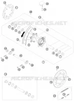 ROUE ARRIERE pour KTM SX-F 2010