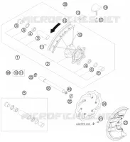 ROUE AVANT pour KTM SX-F 2010