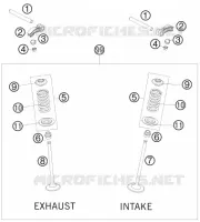 SOUPAPES pour KTM SX-F 2010