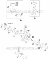 VILEBREQUIN / PISTON pour KTM SX-F 2010