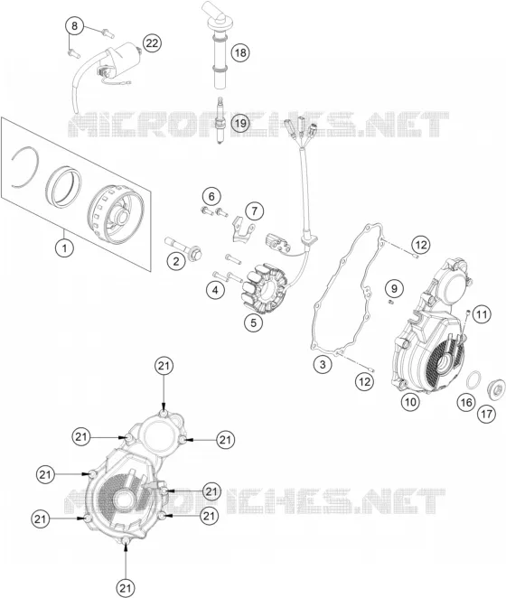 ALLUMAGE KTM MOTO 250 2018 SX-F  250 SX-F