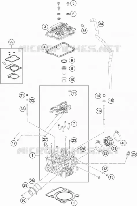 CULASSE KTM MOTO 250 2017 SX-F  250 SX-F