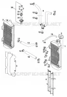 CIRCUIT DE REFROIDISSEMENT pour KTM SX 1998