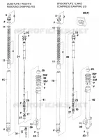 FOURCHE (PIECES) pour KTM SX 1998