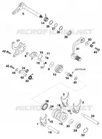MECANISME DE SELECTION DE VITESSES pour KTM SX 1998