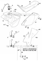 RESERVOIR / SELLE pour KTM SX 1998