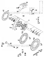 ROUE ARRIERE pour KTM SX 1998