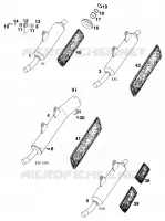 SILENCIEUX D'ECHAPPEMENT pour KTM SX 1998