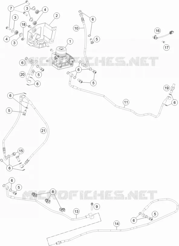 SYSTEME DE FREIN ABS KTM MOTO 1290 2017 SUPERDUKE  1290 SUPER DUKE R BLACK