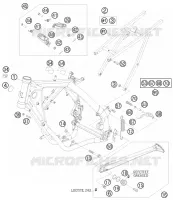 CADRE pour KTM XC 2009