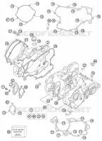CARTER MOTEUR pour KTM XC 2009