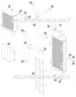 CIRCUIT DE REFROIDISSEMENT pour KTM XC 2009