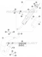 ECHAPPEMENT pour KTM XC 2009
