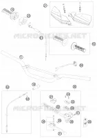 GUIDON / COMMANDES pour KTM XC 2009