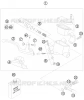 MAITRE CYLINDRE DE FREIN AVANT pour KTM XC 2009
