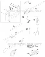 OUTILLAGE SPECIFIQUE (MOTEUR) pour KTM XC 2009
