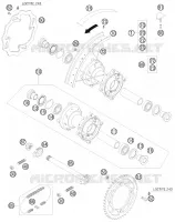 ROUE ARRIERE pour KTM XC 2009