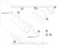 BOITE A CLAPETS pour KTM SX 2008