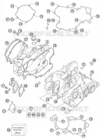 CARTER MOTEUR pour KTM SX 2008