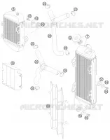 CIRCUIT DE REFROIDISSEMENT pour KTM SX 2008