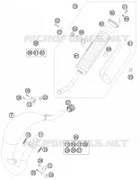 ECHAPPEMENT pour KTM SX 2008
