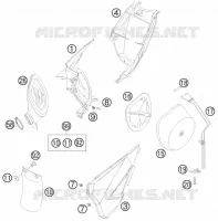 FILTRE A AIR pour KTM SX 2008