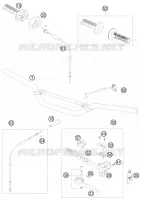 GUIDON / COMMANDES pour KTM SX 2008