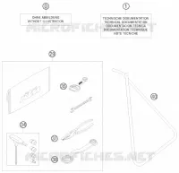 TROUSSE A OUTILS / MANUELS / OPTIONS pour KTM SX 2008