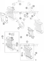 CIRCUIT DE REFROIDISSEMENT pour KTM SX 2011