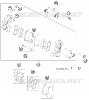 ETRIER DE FREIN AVANT pour KTM SX 2011