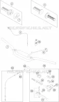 GUIDON / COMMANDES pour KTM SX 2011