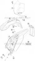 PLASTIQUES pour KTM SX 2011