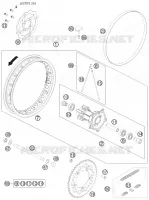 ROUE ARRIERE pour KTM SX 2011