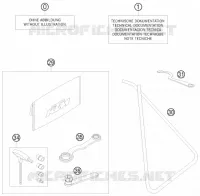 TROUSSE A OUTILS / MANUELS / OPTIONS pour KTM SX 2011