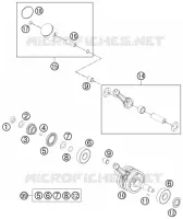 VILEBREQUIN / PISTON pour KTM SX 2011