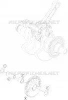 ARBRE D'EQUILIBRAGE pour KTM SUPERDUKE 2015