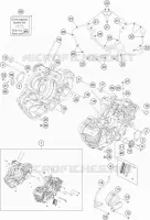 CARTER MOTEUR pour KTM SUPERDUKE 2015