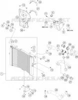 CIRCUIT DE REFROIDISSEMENT pour KTM SUPERDUKE 2015