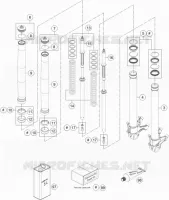FOURCHE (PIECES) pour KTM SUPERDUKE 2015