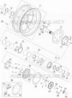 ROUE ARRIERE pour KTM SUPERDUKE 2015